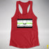 Agender Pride Pirate Flag Racerback Tank - Red